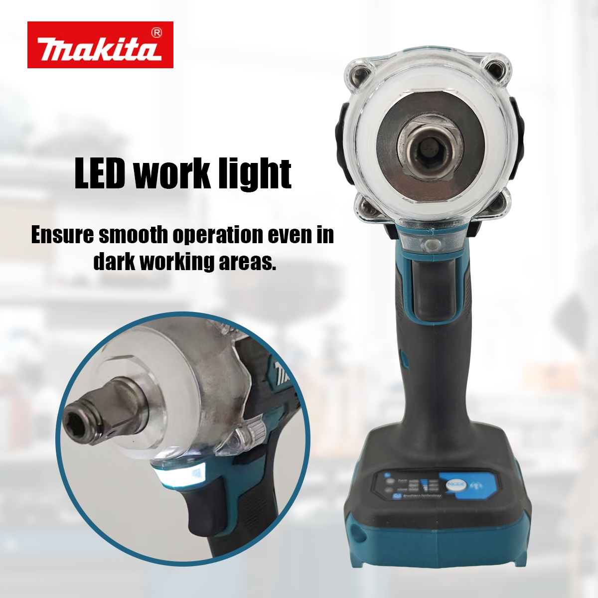 ประแจไร้สาย Makita DTW300 Brus - Makita Drill Dtw300 บทวิจารณ์และราคา
